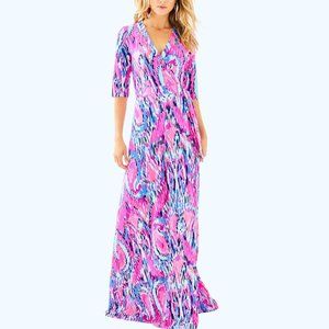 Lilly Pulitzer Marvista Wrap Maxi Dress